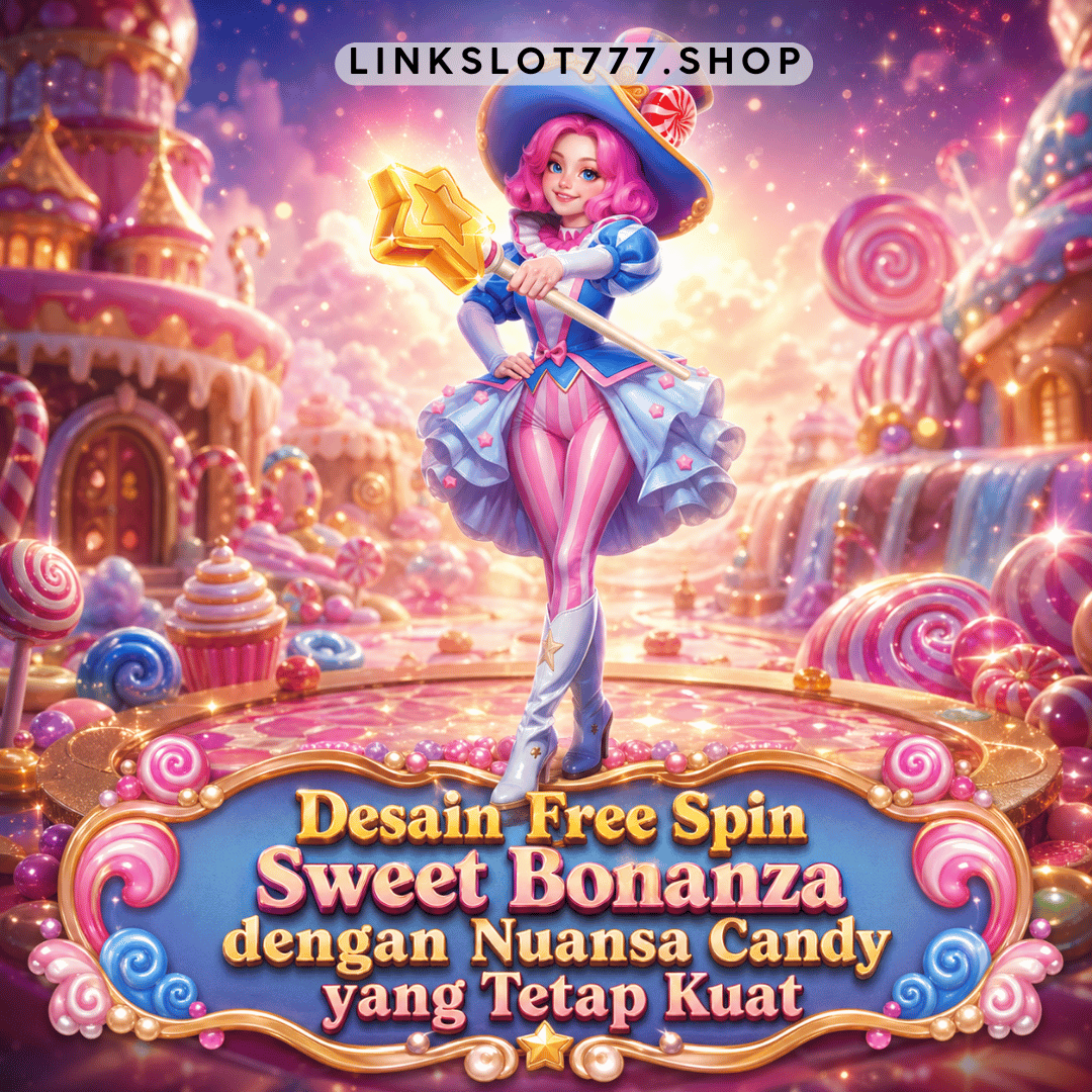 Tampilan Free Spin Sweet Bonanza dan Desain Candy yang lucu